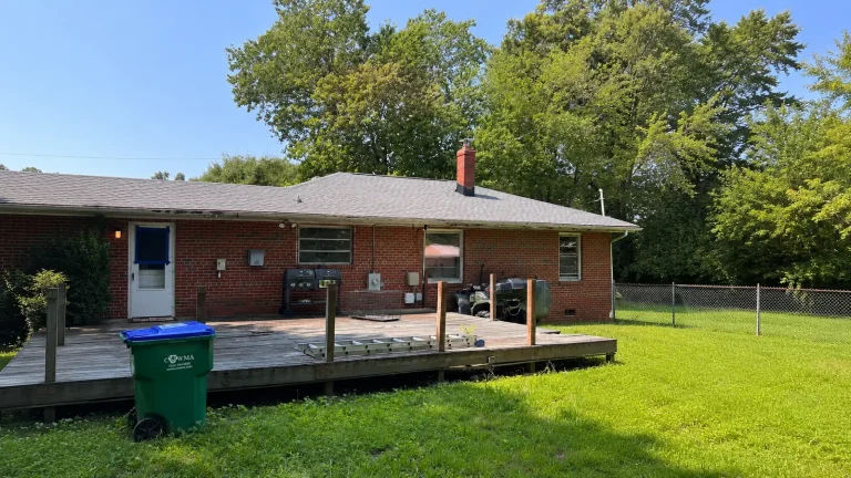 Backyard of a house