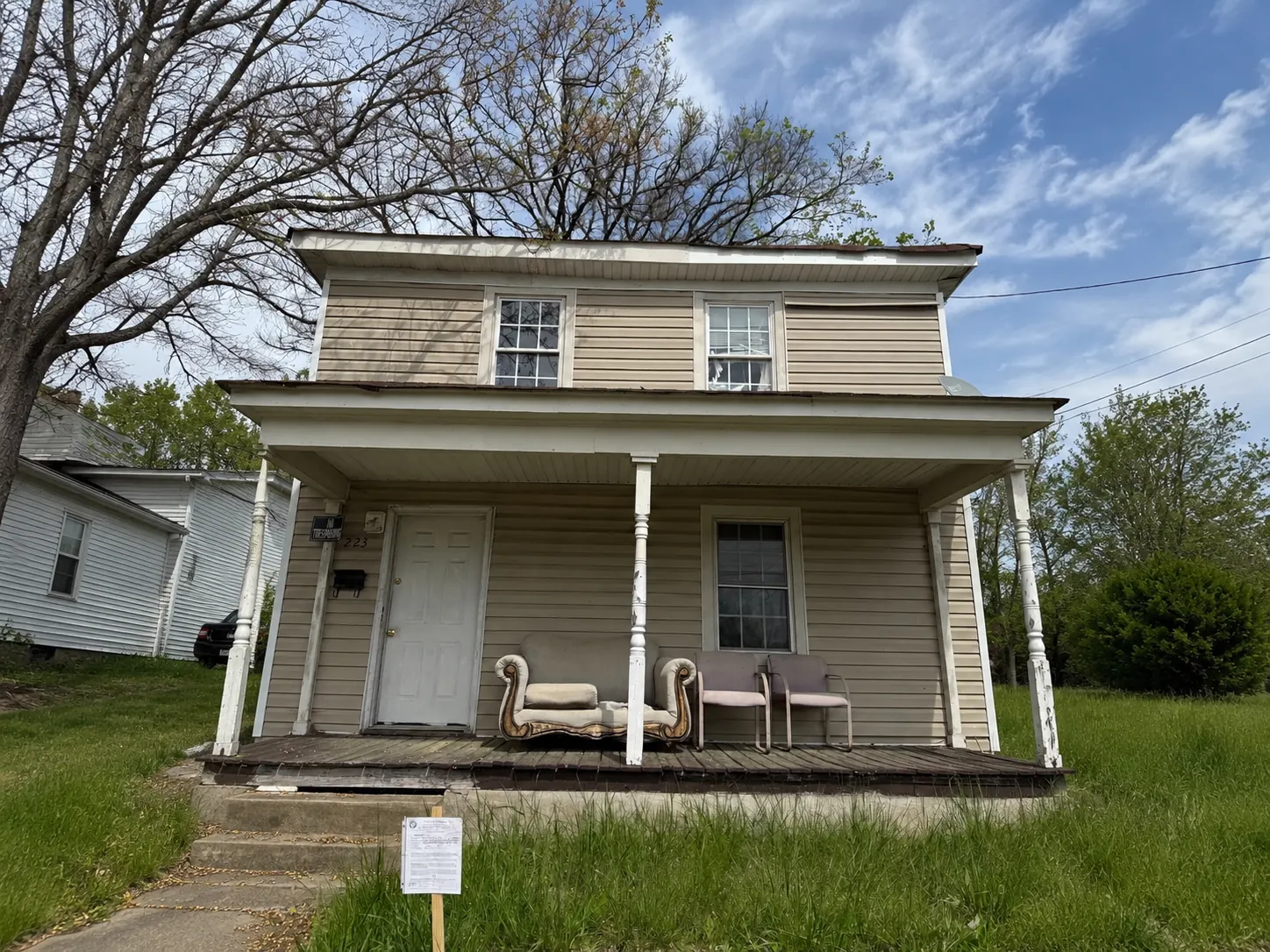 House exterior before renovation